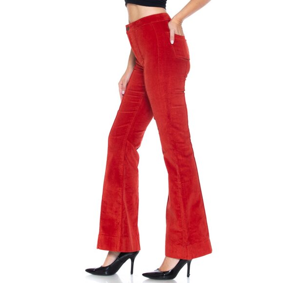 Angry Rabbit Corduroy Pin tuck detail Flare - Picture 2 of 4